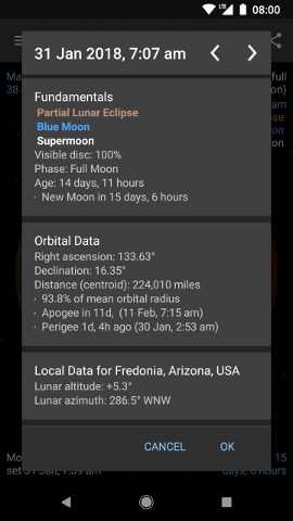 Phone screenshot: Data Activity